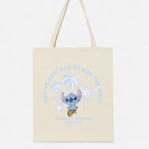 Stitch Disney Primark Exclusive Tote Bag NWT Ohana Days Summer Sessions